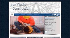 Desktop Screenshot of ironworks-construction.com
