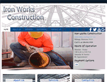 Tablet Screenshot of ironworks-construction.com